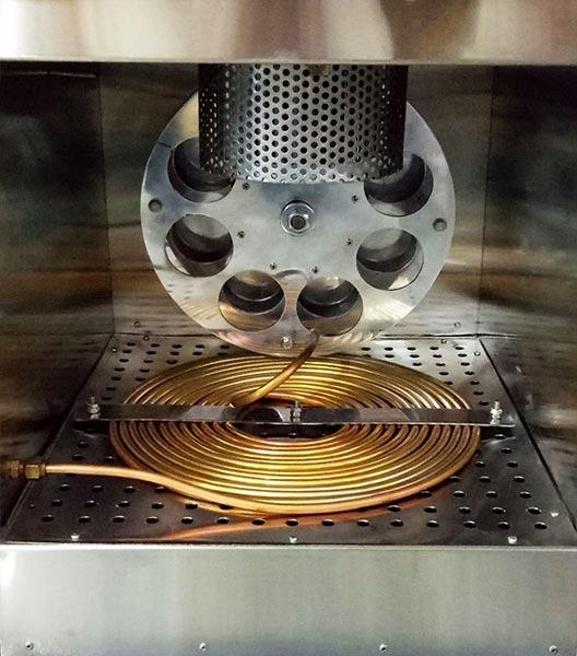 Rolling Thin Film Oven from inside